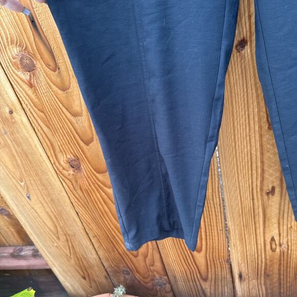 New Day Ankle Pants Womens XL Tapered Leg Elastic Waist Pockets Black - Picture 2 of 8